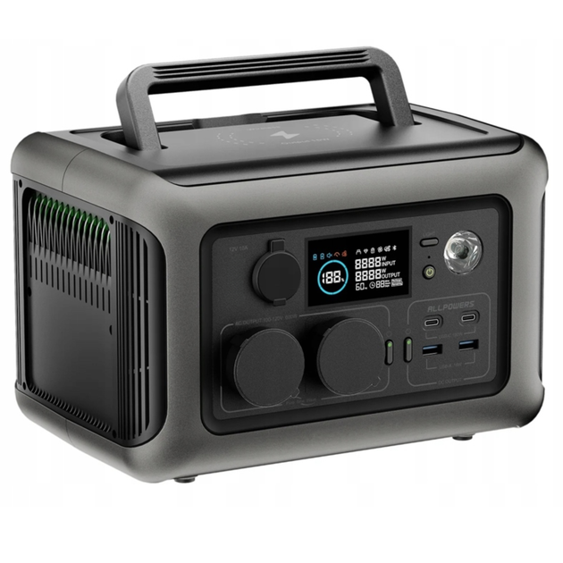 Портативна зарядна станція Allpowers R600 Чорний 600W 299 Wh - изображение 2