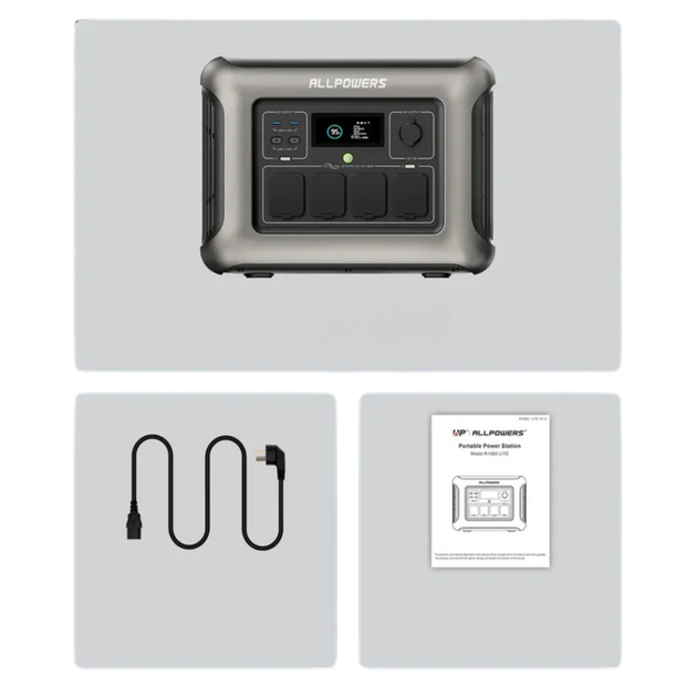 Портативна зарядна станція Allpowers R1500 Lite 1600W 1056 Wh - изображение 8