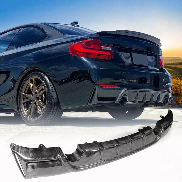 Дифузор заднього бампера V4 (для F22/F23 M-Sport, Карбон) для BMW 2 серія F22/F23 2014-2021 рр - Фото 1 Дифузор заднього бампера V4 (для F22/F23 M-Sport, Карбон) для BMW 2 серія F22/F23 2014-2021 рр - зображення 1