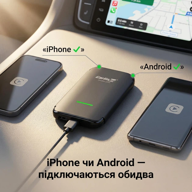 CarlinKit CP2A PRO Android 12 YouTube, Netflix, TikTok та бездротовий адаптер CarPlay і Android Auto - изображение 6