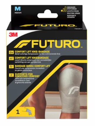Opaska wspierająca kolano 3M Company Futuro Comfort Szara rozmiar M 1 szt (4046719341610) - Zdjęcie 1 Opaska wspierająca kolano 3M Company Futuro Comfort Szara rozmiar M 1 szt (4046719341610) - obraz 1