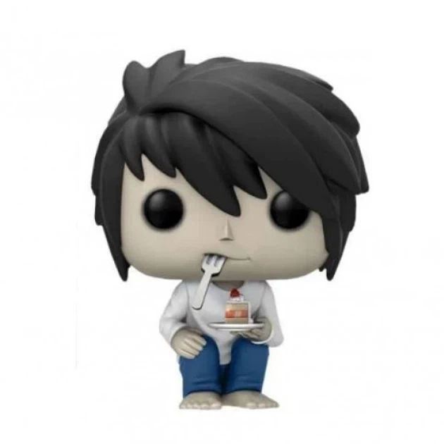 Фигурка Funko Pop Эл с тортом L (With Cake) №219 (10 см) | Hot Topic Exclusive | Фанко Поп Тетрадь смерти (Death Note) Аниме - изображение 2