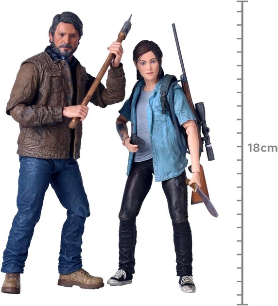 Набор фигурок NECA The Last of Us Part II Джоэл и Элли с луком 18 см (2 фигурки) - изображение 5
