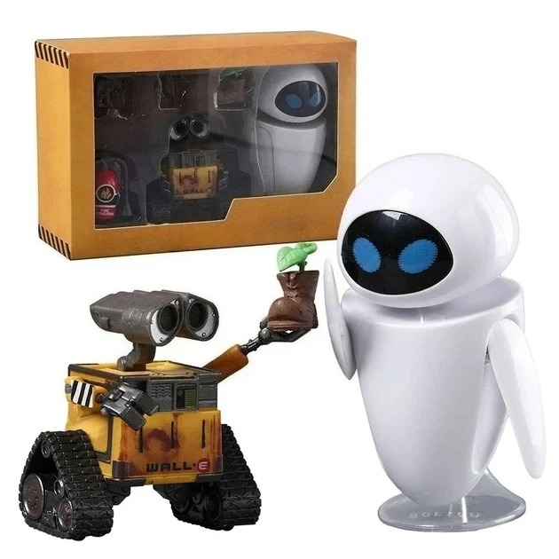 Подвижная Фигурка из мультфильма WALLE Валли и Ева WALL·E и EVE Коллекционный набор с аксессуарами 10 см - Фото 1 Подвижная Фигурка из мультфильма WALLE Валли и Ева WALL·E и EVE Коллекционный набор с аксессуарами 10 см - изображение 1
