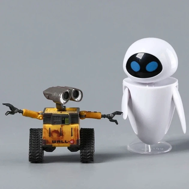 Подвижная Фигурка из мультфильма WALLE Валли и Ева WALL·E и EVE Коллекционный набор с аксессуарами 10 см - Фото 2 Подвижная Фигурка из мультфильма WALLE Валли и Ева WALL·E и EVE Коллекционный набор с аксессуарами 10 см - изображение 2