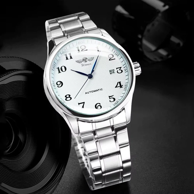 Чоловічий годинник Winner 8023 Silver-White Steel акуратний - зображення 3