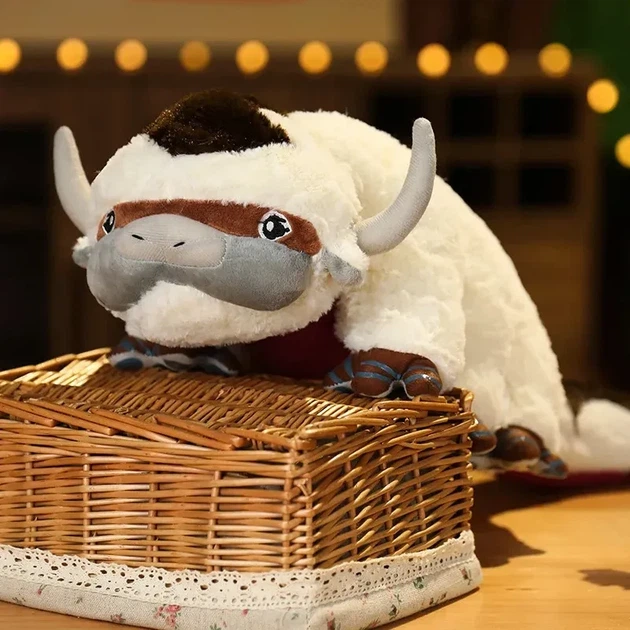 Плюшевая мягкая игрушка 55см Большой Аппа (Appa) из мультфильма Аватар: Легенда об Аанге мягкий плюшевый друг для объятий - изображение 4