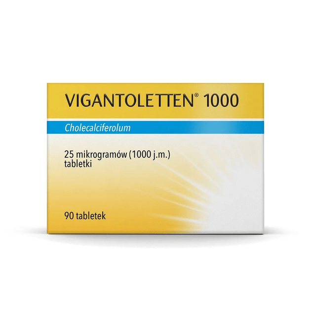 Vigantoletten 1000 Вігантолеттен вітамін D3 таблетки 1000 МО, 90 шт - Фото 1 Vigantoletten 1000 Вігантолеттен вітамін D3 таблетки 1000 МО, 90 шт - зображення 1