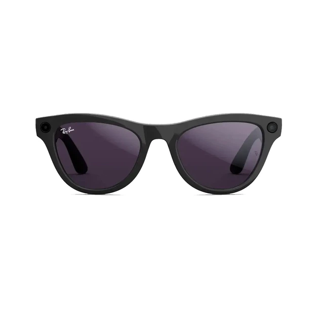Смарт-очки Ray-Ban Meta Skyler Standard Shiny Black Frame / Clear to Amethyst Transitions Lenses (RW4010 601/CH 52-20) - Фото 1 Смарт-очки Ray-Ban Meta Skyler Standard Shiny Black Frame / Clear to Amethyst Transitions Lenses (RW4010 601/CH 52-20) - изображение 1