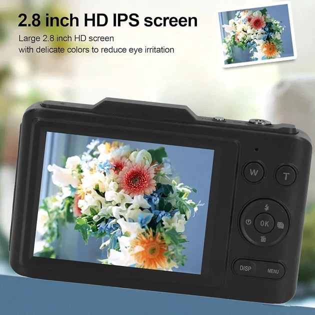 Цифровая камера 48MP с 16x зумом, видео 1080P - Фото 2 Цифровая камера 48MP с 16x зумом, видео 1080P - изображение 2