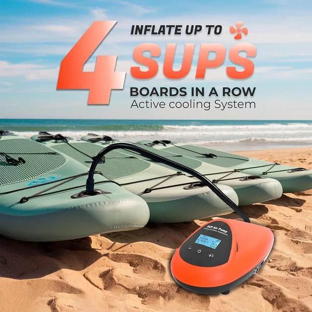Електрична помпа для SUP-дошки 100–240V з євровилкою для надувних човнів - зображення 2