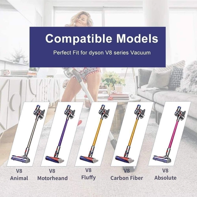 Акумулятор (батарея) 6000mah для Dyson V8 SV10, заміна для V8 Absolute, Animal, Fluffy. - зображення 5