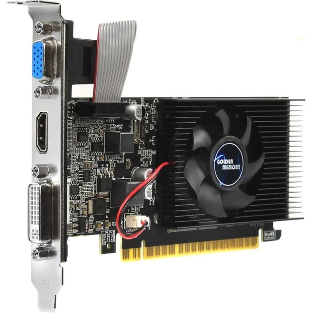 Відеокарта Golden Memory GeForce GT610 1GB DDR3 LP (GT610D31G64BIT) - изображение 2