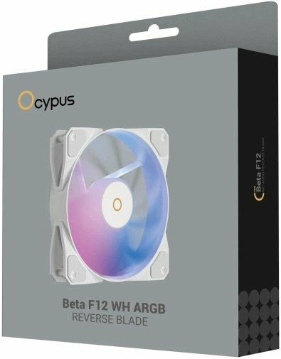 Вентилятор Ocypus Beta F12 ARGB Reverse Blade (BETA-F12-WH1AM01X-GL) White - изображение 6