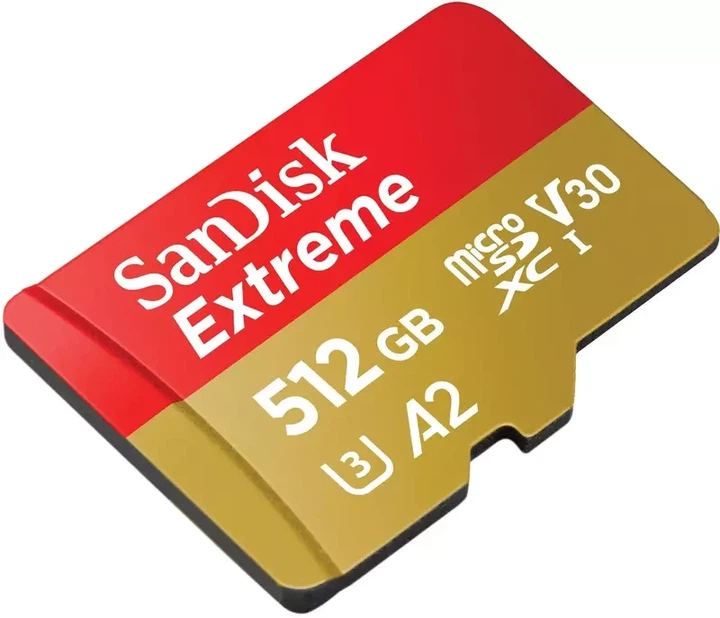 Карта пам'яті microSDXC 512GB SanDisk Extreme V30 (SDSQXAV-512G-GN6MN) - Фото 3 Карта пам'яті microSDXC 512GB SanDisk Extreme V30 (SDSQXAV-512G-GN6MN) - изображение 3