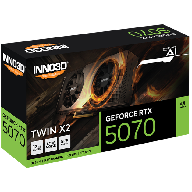 Відеокарта Inno3D GeForce RTX 5070 TWIN X2 12GB GDDR7 (N50702-12D7-195064N) - зображення 3