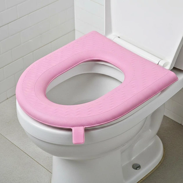 Водонепроникна накладка на сидіння унітазу PampySeat, рожева - зображення 3