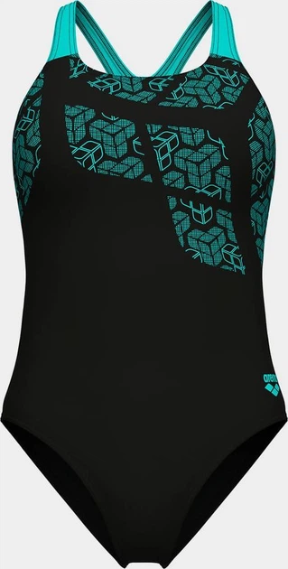 Купальник закритий для жінок Arena KIKKO SWIMSUIT SWIM PRO BACK чорний, бірюзовий Жінки 40 - Фото 7 Купальник закритий для жінок Arena KIKKO SWIMSUIT SWIM PRO BACK чорний, бірюзовий Жінки 40 - зображення 7