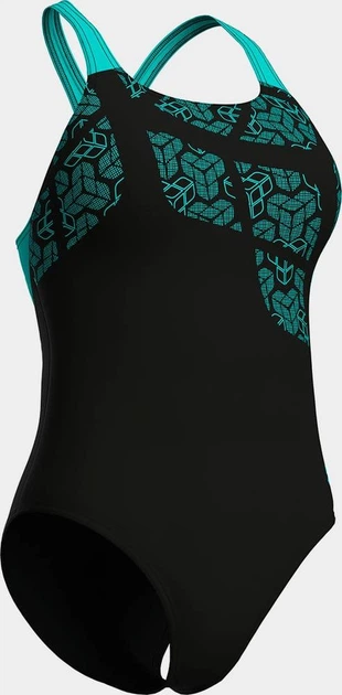Купальник закритий для жінок Arena KIKKO SWIMSUIT SWIM PRO BACK чорний, бірюзовий Жінки 40 - Фото 8 Купальник закритий для жінок Arena KIKKO SWIMSUIT SWIM PRO BACK чорний, бірюзовий Жінки 40 - зображення 8