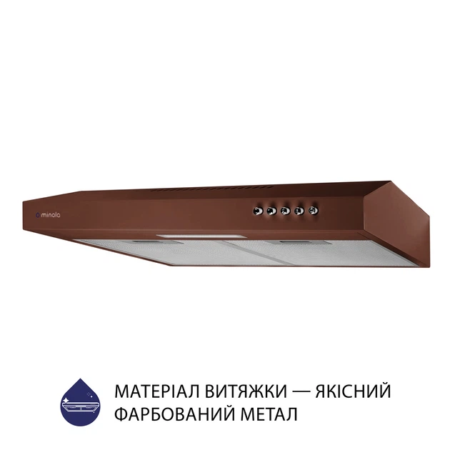Витяжка плоска Minola HPL 513 BR - Фото 3 Витяжка плоска Minola HPL 513 BR - зображення 3