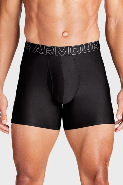 Чоловічі чорні боксери (3 шт) UA Perf Tech 6in Under Armour L 1383878-001 - зображення 2