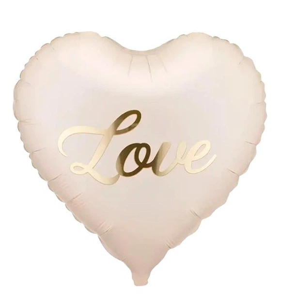 Воздушный шар сердце "Love", 45 см, PartyDeco - Фото 1 Воздушный шар сердце "Love", 45 см, PartyDeco - изображение 1