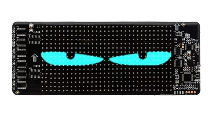 Светодиодная матричная панель LED EYES 16×32 для авто 70×173 мм RGB с Bluetooth управлением - изображение 4
