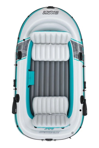Човен надувний Bestway Hydro-Force Adventure Elite X4 315 х 165 см, блакитно-сірий - изображение 3