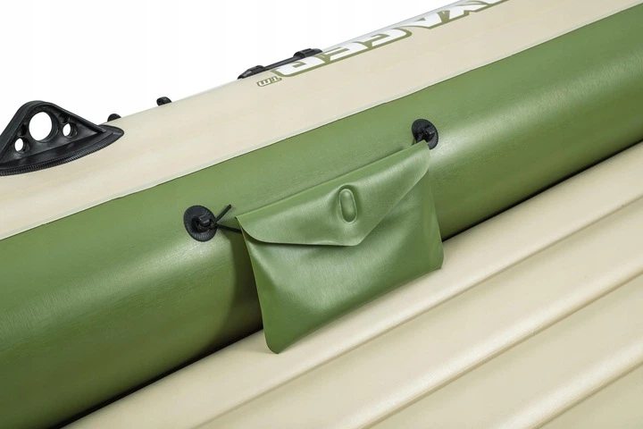 Човен надувний Bestway Voyager X3 Raft 294 х 137 см, зелено-бежевий - изображение 4