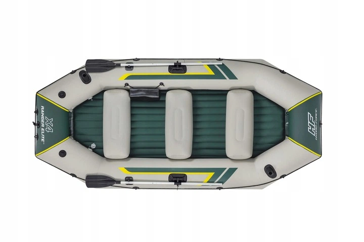 Човен надувний Bestway Hydro-Force Ranger Elite X4320 х 148 см, зелено-бежевий - изображение 3