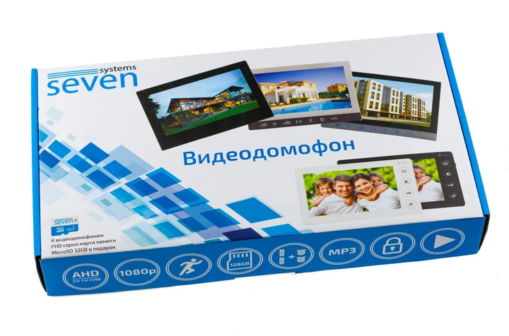 Відеодомофон 7 дюймів SEVEN DP-7571 FHD White - зображення 6