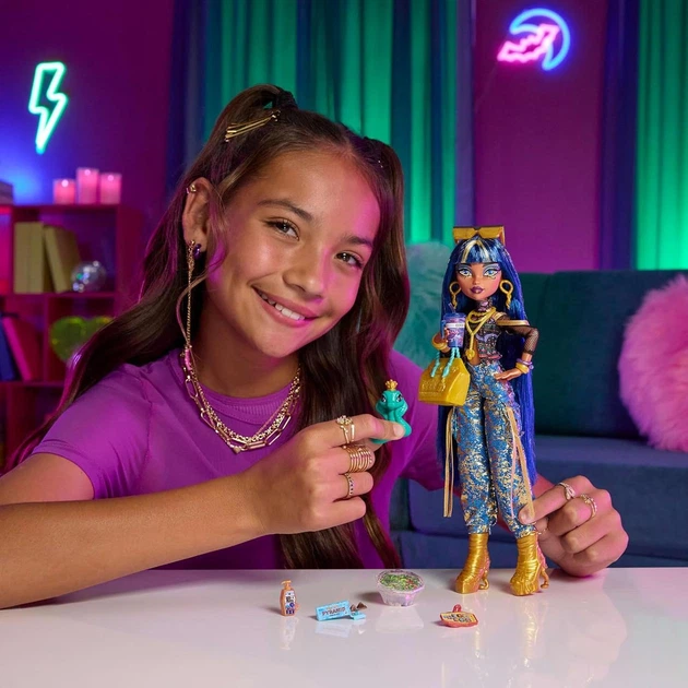 Кукла Монстер Хай Клео Де Нил Monster High Cleo De Nile Doll in Crop Top G3 Refresh Mattel Original - изображение 5