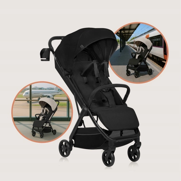 Прогулочная коляска Lionelo JULIE AIR BLACK ONYX - изображение 3