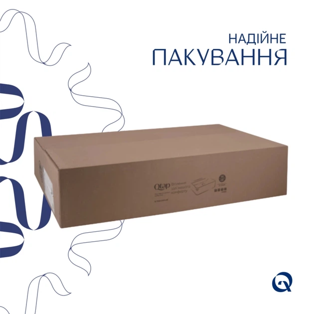 Раковина накладная 600x380x140 мм, Qtap Cardinal White, овальная + Донный клапан Pop-up PU02 - изображение 5