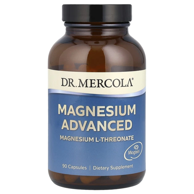 L-Треонат магнію, Dr. Mercola, 90 капсул - Фото 1 L-Треонат магнію, Dr. Mercola, 90 капсул - зображення 1