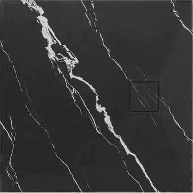 Душовий піддон REA MAGNUM 90x90 CARRARA BLACK - изображение 2