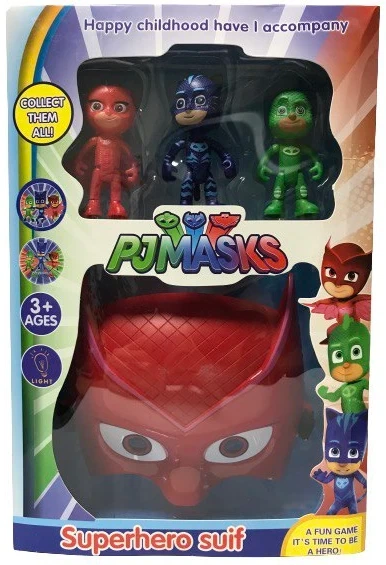 Игровой Набор PJ Masks Маска Алетт ( светящиеся глаза) + 3 Фигурки Героев " Герои в масках " - Фото 1 Игровой Набор PJ Masks Маска Алетт ( светящиеся глаза) + 3 Фигурки Героев " Герои в масках " - изображение 1