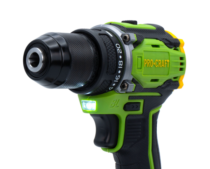 Шуруповерт акумуляторний безщітковий ProCraft із залізним швидкозатискним патроном 1 акумулятор 20В 2Ач в кейсі шуруповерт дриль для дому - зображення 6