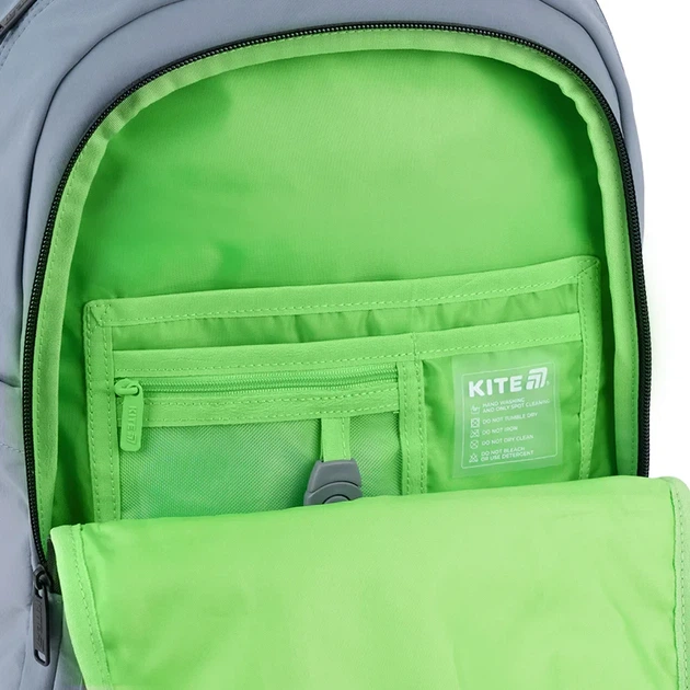Рюкзак Kite Education Urban K26-584M-3 для подростков качественный серый - Фото 6 Рюкзак Kite Education Urban K26-584M-3 для подростков качественный серый - изображение 6