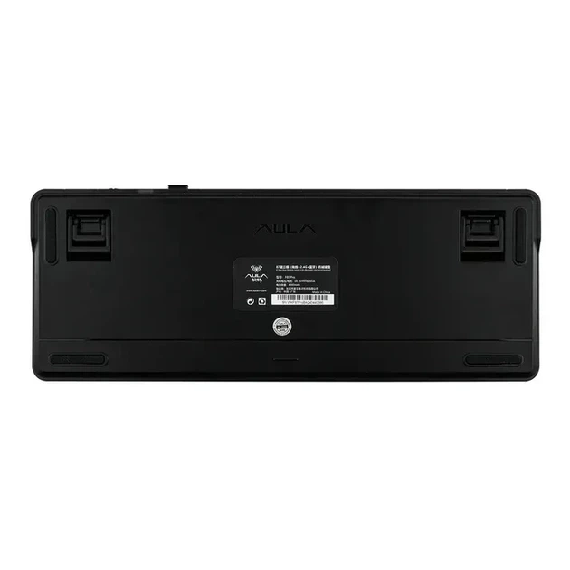 Бездротова механічна клавіатура AULA F87 PRO Black Gradient, Graywood V3 Switch, 80%, RGB Підсвічування (2.4G/Bluetooth/USB) - зображення 8