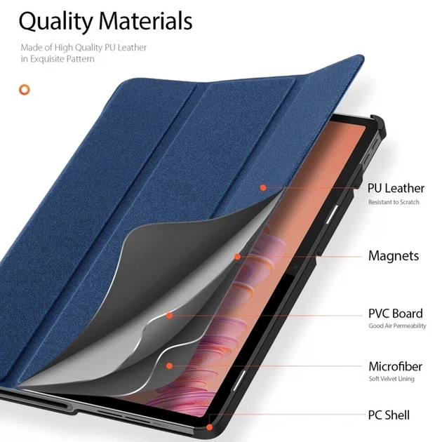 Чехол Dux Ducis Domo для Samsung Tab S10 Ultra S9 Ultra S8 Ultra с подставкой и защитой от ударов и царапин - изображение 5