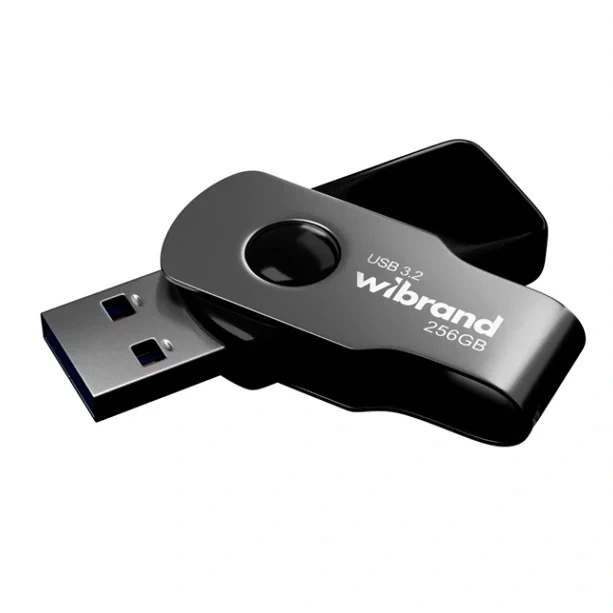 USB флешка Wibrand 256Гб Lizard Gen1 для хранения данных и передачи информации с интерфейсом USB 3.2 черная - изображение 3