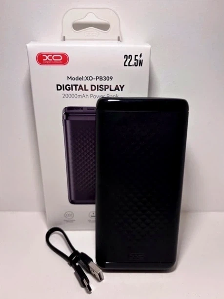 Повербанк XO PB309 20000mAh зі швидкою зарядкою 22.5W для смартфонів та пристроїв з USB Type-C - Фото 7 Повербанк XO PB309 20000mAh зі швидкою зарядкою 22.5W для смартфонів та пристроїв з USB Type-C - зображення 7