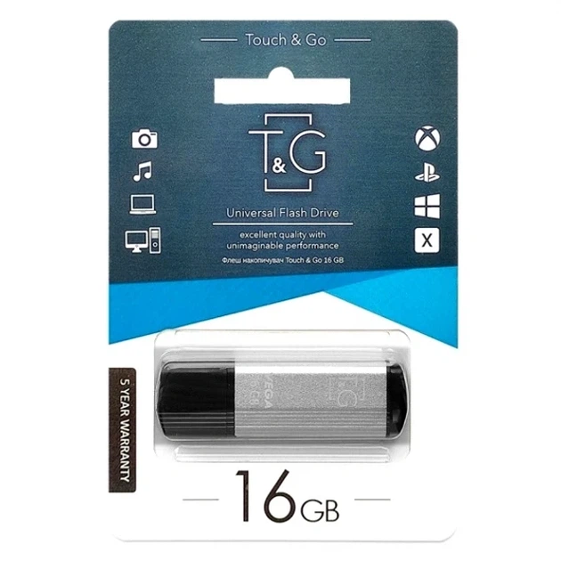 USB флешка T&G 16GB для хранения данных серый компактный накопитель с USB 2.0 для переноски файлов - Фото 2 USB флешка T&G 16GB для хранения данных серый компактный накопитель с USB 2.0 для переноски файлов - изображение 2