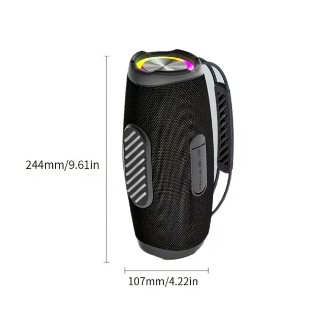 Портативная Bluetooth колонка 35 Вт 4400 мАч USB AUX IPX6 черный Hopestar H53 - изображение 3