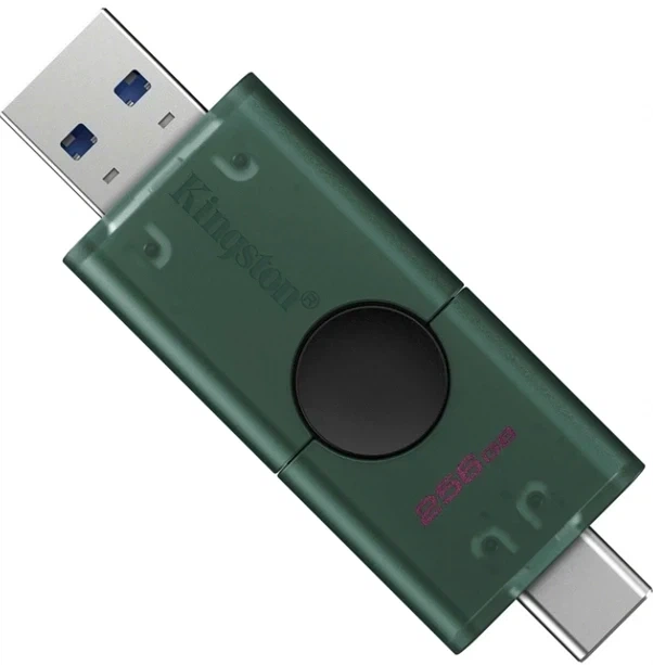 USB флешка Kingston DT DuoG2 256GB для хранения данных с разъемами USB-A и USB-C высокая скорость передачи - Фото 4 USB флешка Kingston DT DuoG2 256GB для хранения данных с разъемами USB-A и USB-C высокая скорость передачи - изображение 4
