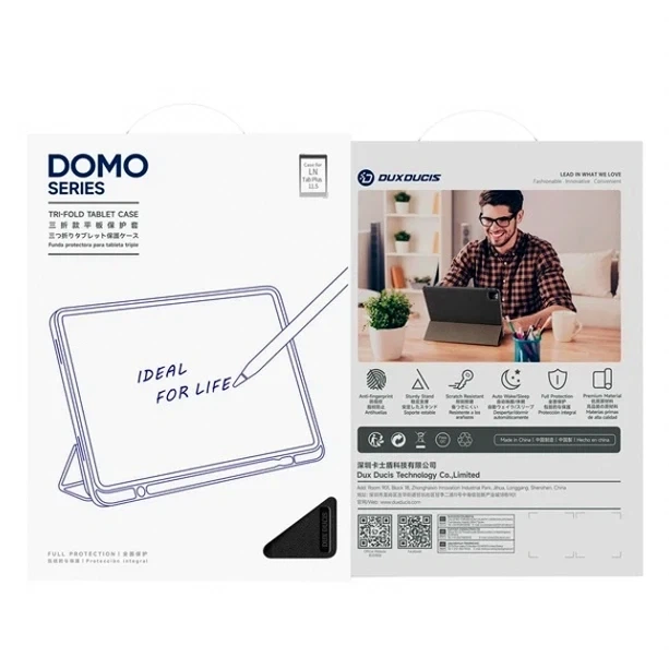 Чохол Dux Ducis Domo для Lenovo Tab Plus 11.5 дюймів захисний чохол-книжка з функцією підставки синій - Фото 6 Чохол Dux Ducis Domo для Lenovo Tab Plus 11.5 дюймів захисний чохол-книжка з функцією підставки синій - зображення 6