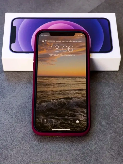 Чехол силиконовый Silicone Case для iPhone 11 Pro с микрофиброй внутри защитный красный Garnet - зображення 8