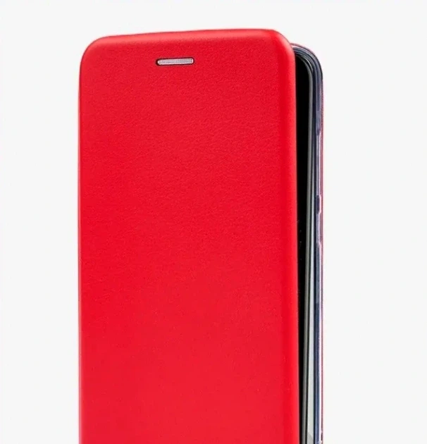 Чехол-книжка TPU PU для ZTE Blade A51 защитный с классическим дизайном красный - изображение 3