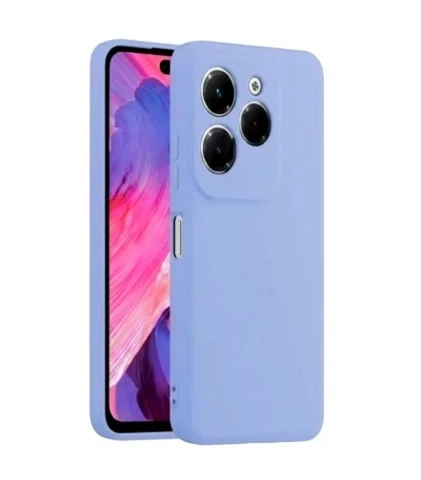 Чехол силиконовый Full Camera для Infinix Hot 40 Pro с микрофиброй внутри фиолетовый 05.Lilac - зображення 2